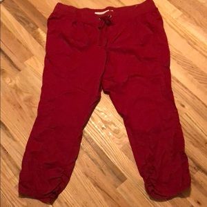 Torrid ruched joggers in gorgeous Red!!